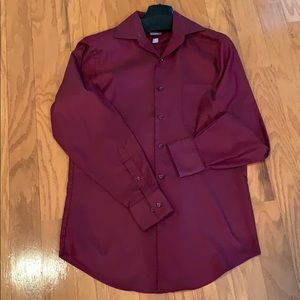 Van Heusen Fitted Pique Shirt